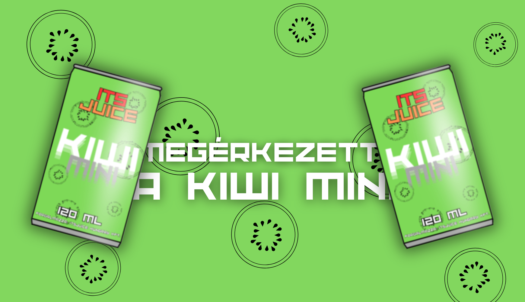 Legújabb híreink: Megjelent az új Mini Kiwis ItsJuice italunk, amely amellett, hogy nem tartalmaz semmien káros anyagot, ráadásul istenien finom kiwi ízű, még kissebb formában is taláható meg, mely lehetővéteszi a vásárlást azoknak az embereknek is, akik nem akarnak sokat költeni egy finom felfrissülésre...